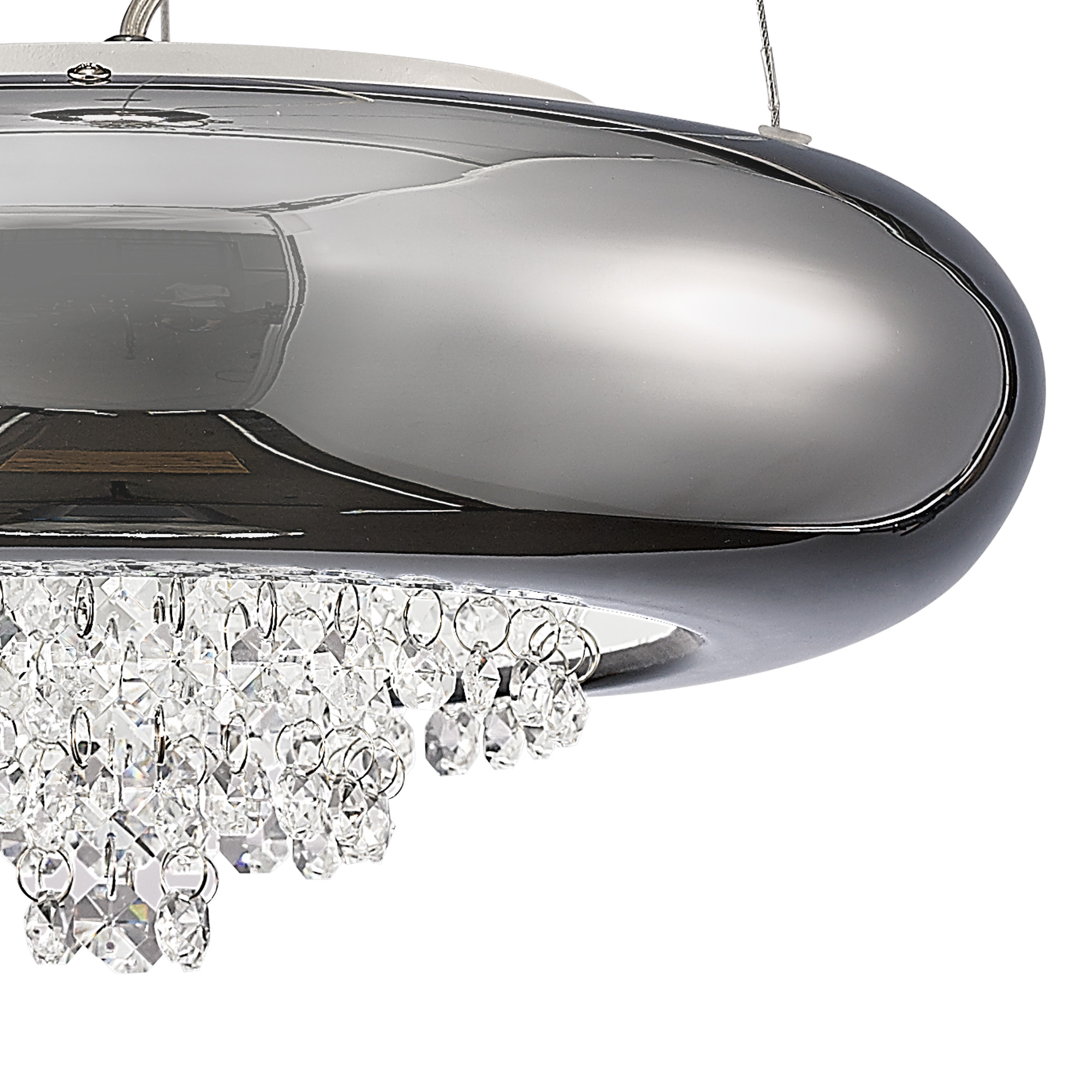 Phyllis Crystal Ceiling Lights Diyas Single Crystal Pendants